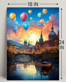 Enchanted Evening Over The City Poster