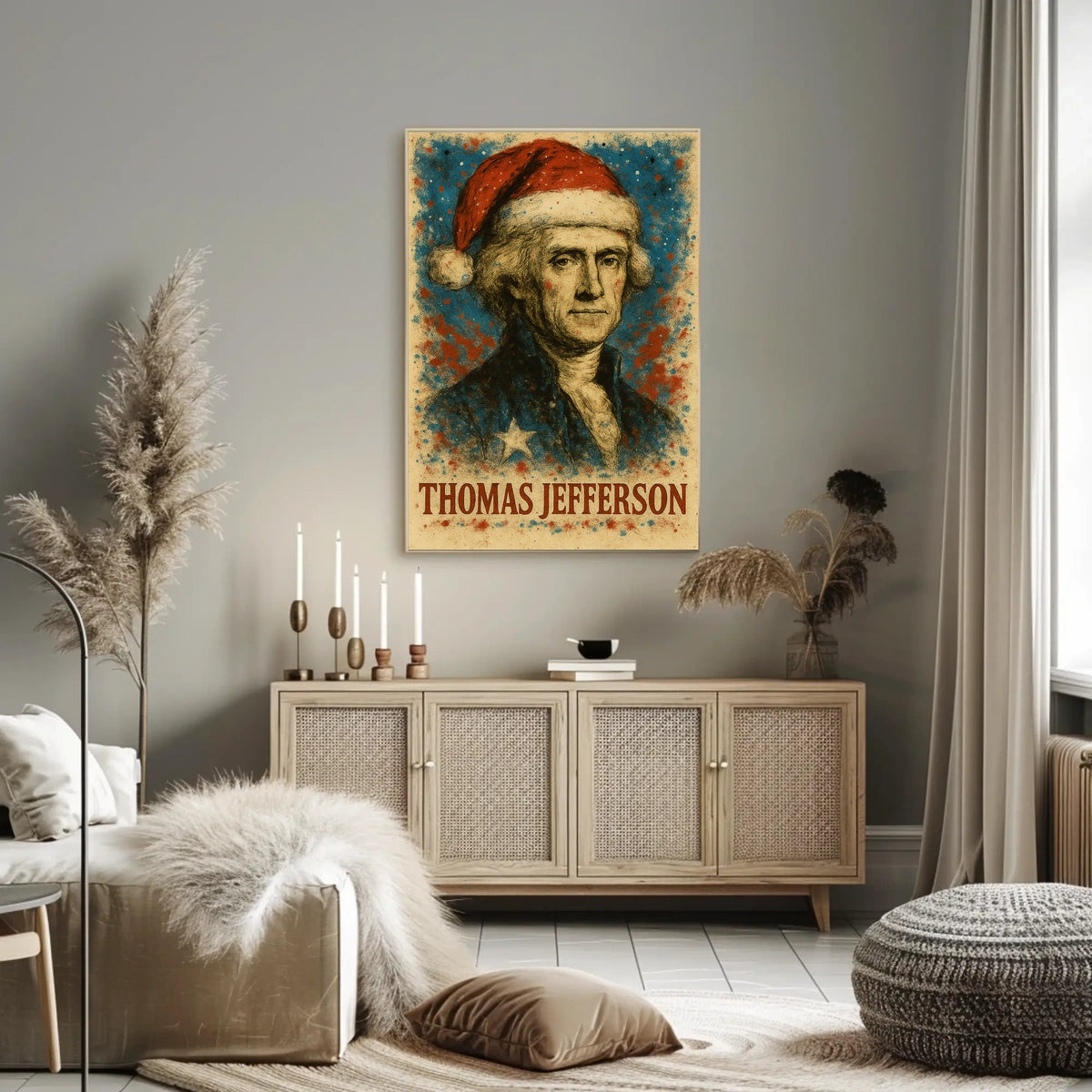 Thomas Jefferson 3rd President of the United States Christmas SeriesPoster