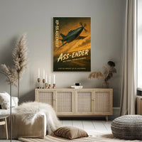 Curtiss-Wright XP-55 Ascender Iconic WWII Era Poster