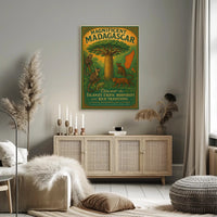 Magnificent Madagascar Adventure Vintage Travel Poster