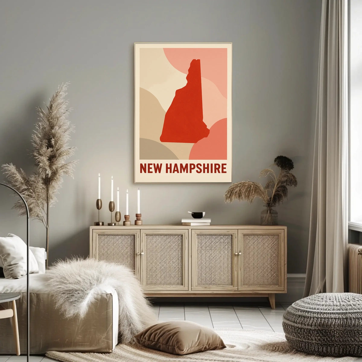 New Hampshire A Modern Tribute Poster