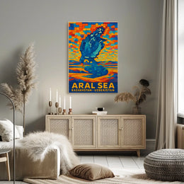 Aral Sea Kazakhstan And Uzbekistan Poster