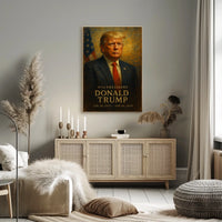 Trump Visionary Patriotic Digital Painting Poster