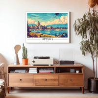 Ottawa Scenic View: Vintage Travel Poster