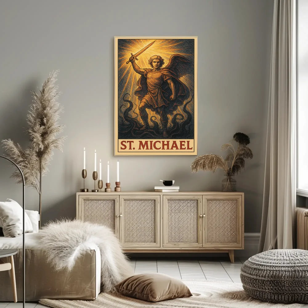 Abstract Urban Landscape Stylized Poster