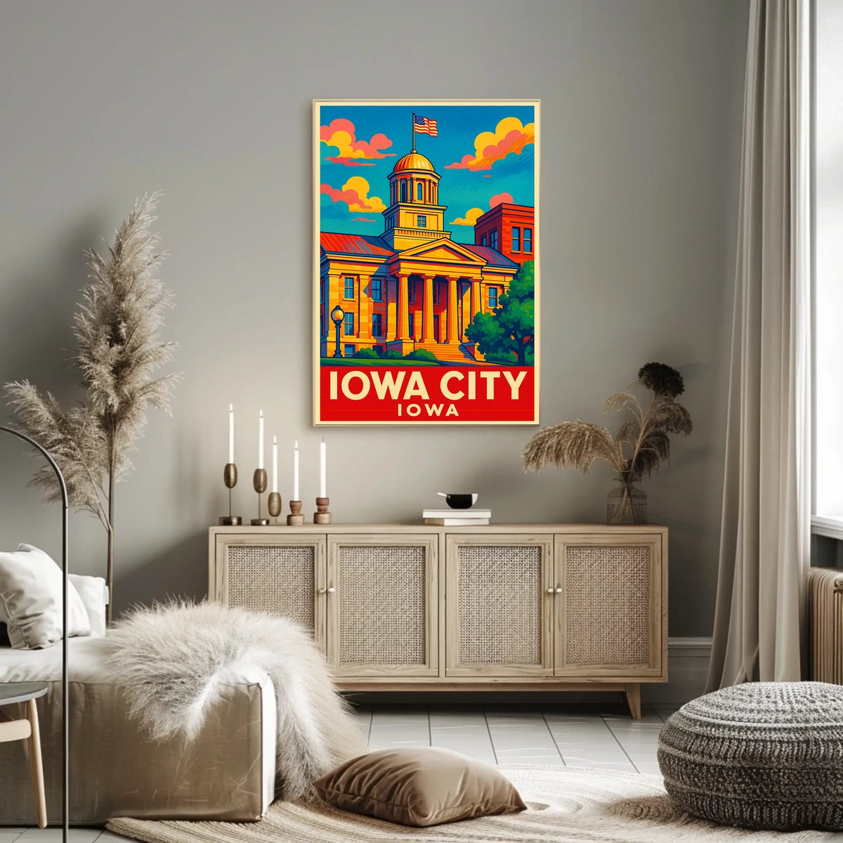 Iowa City Landmark Poster