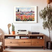 Prague Flower Market Vibrance Urban Or Cityscape Poster