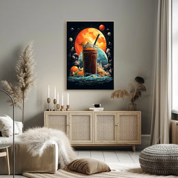 Cosmic Beverage Adventure Poster