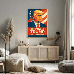 Trump Visionary American Dream Patriotic Pop Art Poster