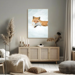 Winter Fox Serenity Poster
