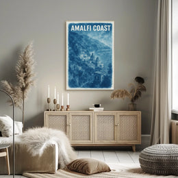 Amalfi Coast Serenity Poster Coastal Decor Wall Art Gift