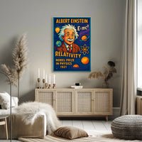 Albert Einstein Relativity Poster