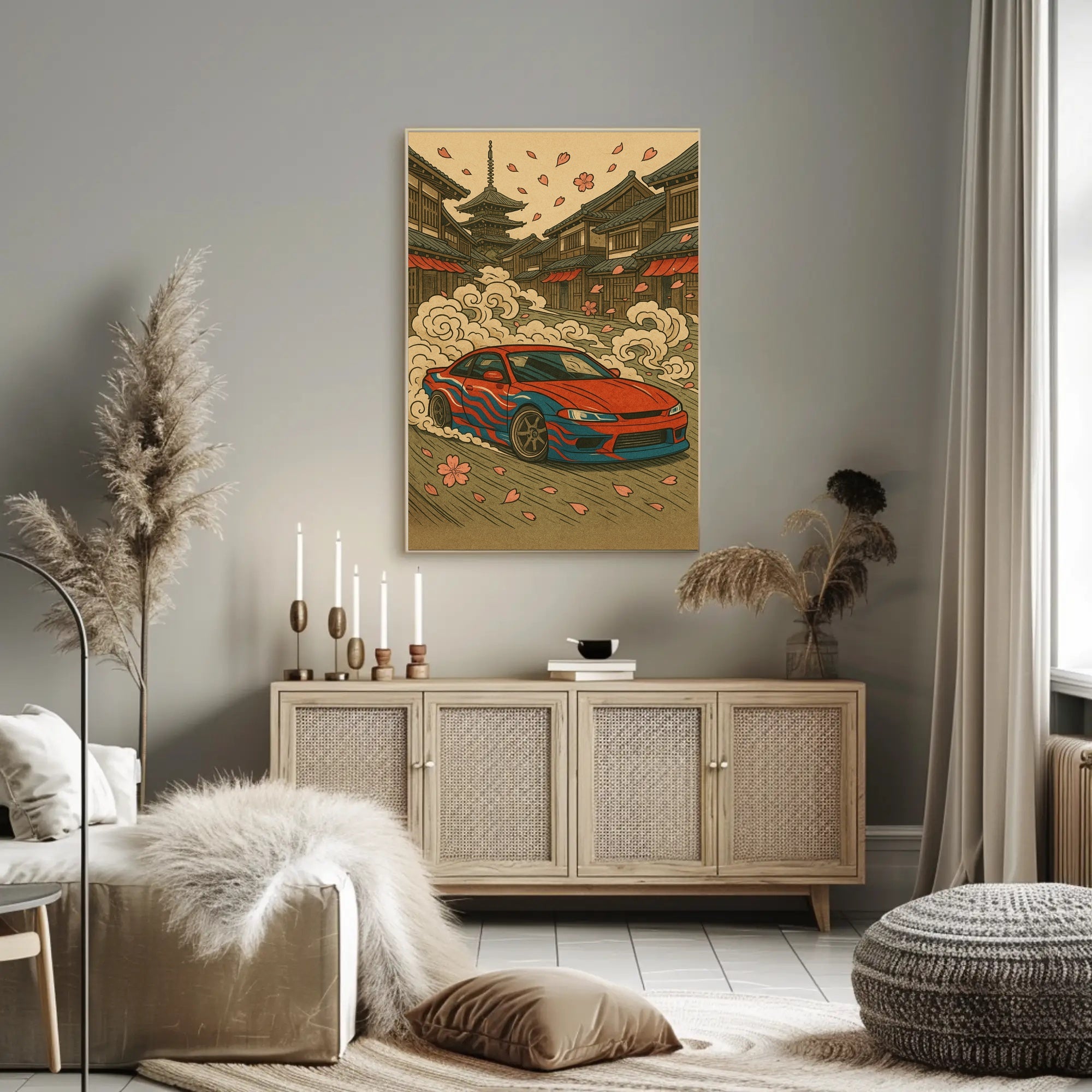 Japanese Street Racing Adventure Poster - Cultural or Heritage Poster