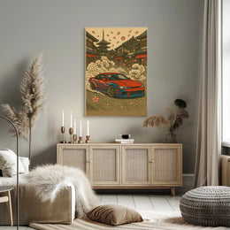 Japanese Street Racing Adventure Poster - Cultural or Heritage Poster