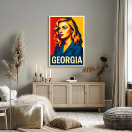 Georgia Vibrant Portrait Poster