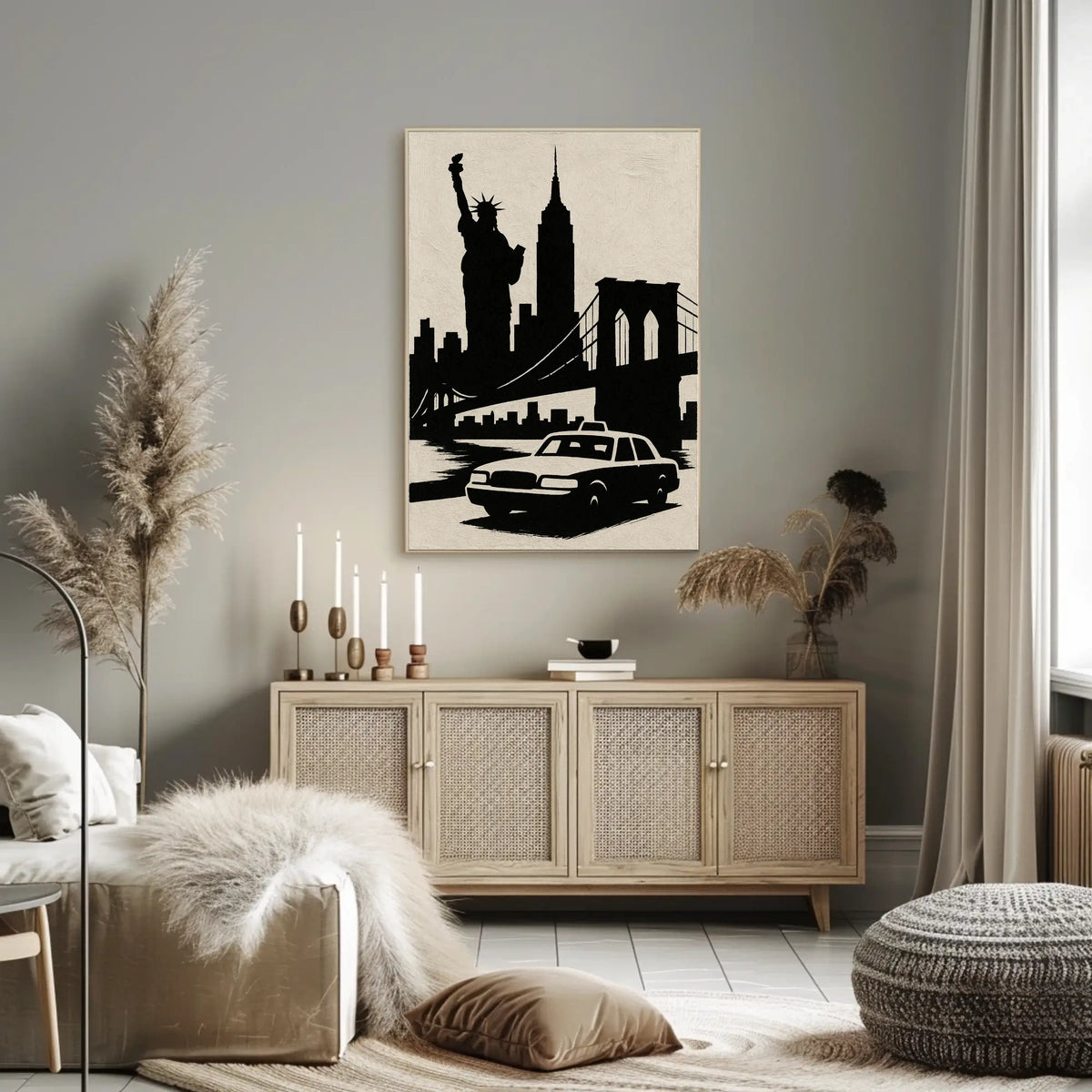 Iconic New York Silhouette Poster