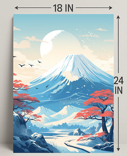 Tranquil Mountain Landscape Poster