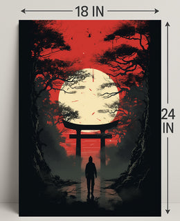 Journey Through The Torii Gate Poster PosterGoat