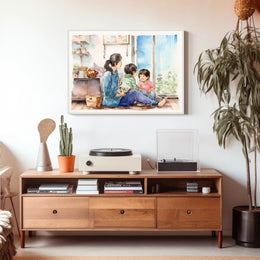 A Cozy Afternoon at Home Poster PosterGoat