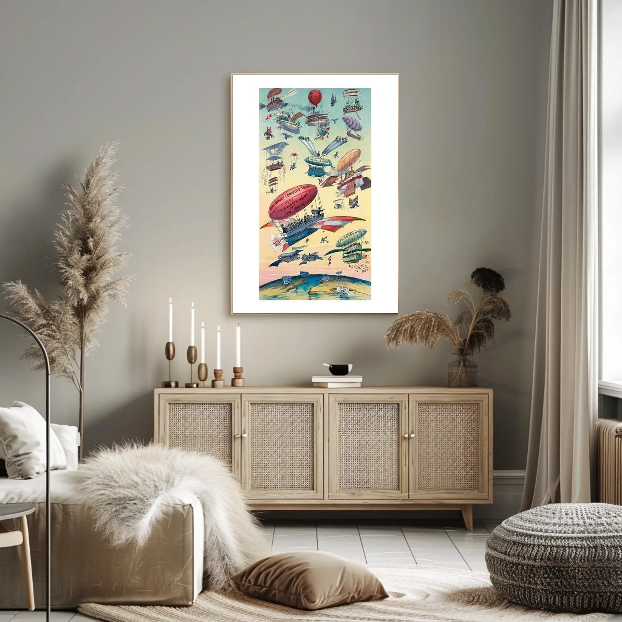 Early Visions of Air Travel Poster PosterGoat