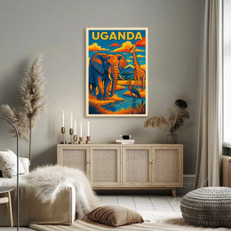 Uganda Wildlife Adventure Poster
