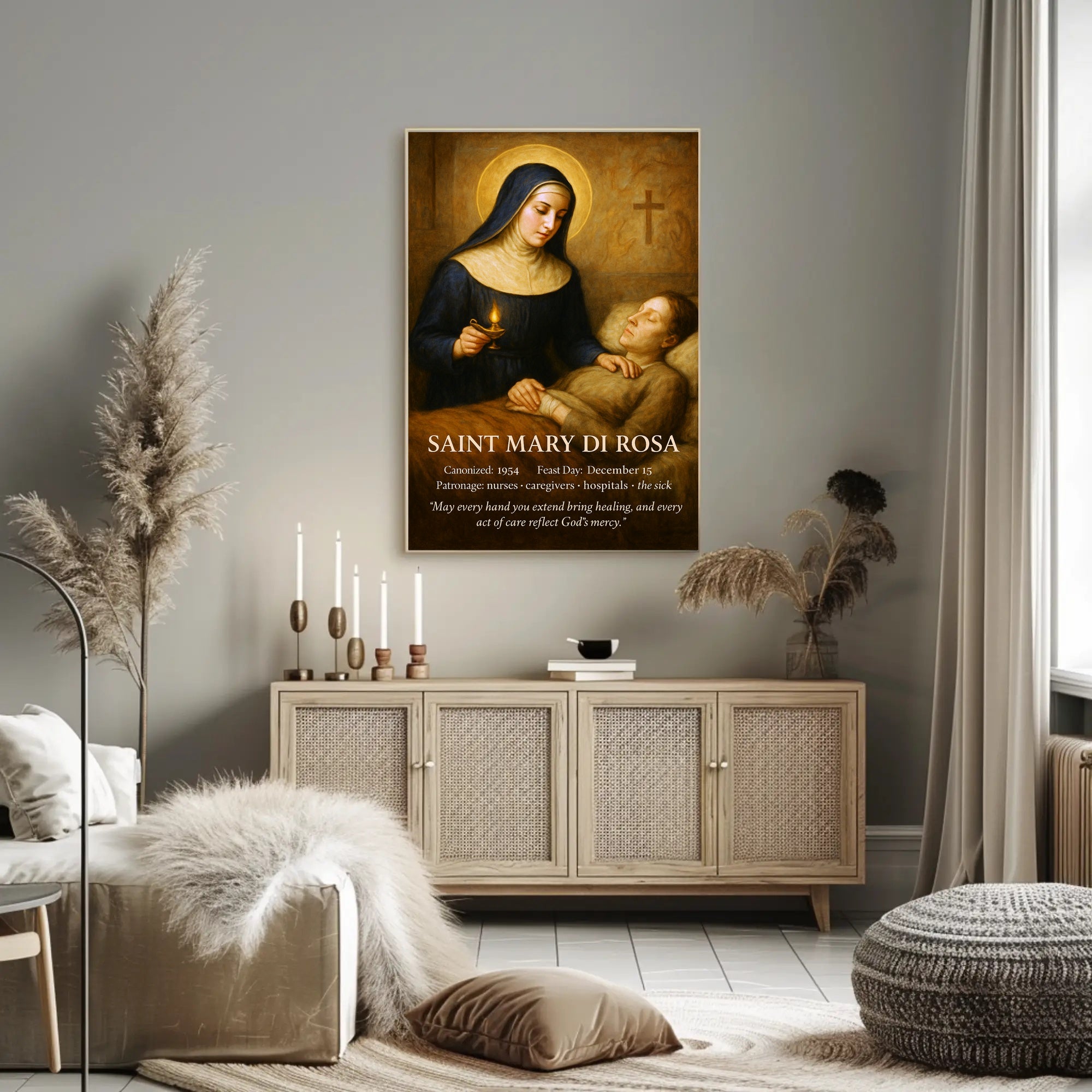 Saint Mary di Rosa Poster PosterGoat