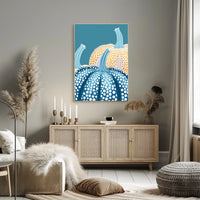 Abstract City Skyline Silhouette Art Poster