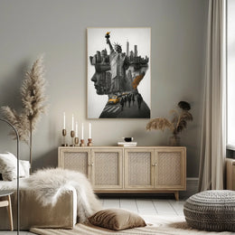 New York City A Symbolic Collage Poster
