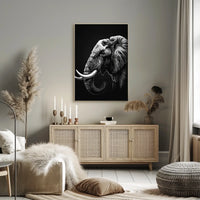 Majestic Elephant Illustration Poster