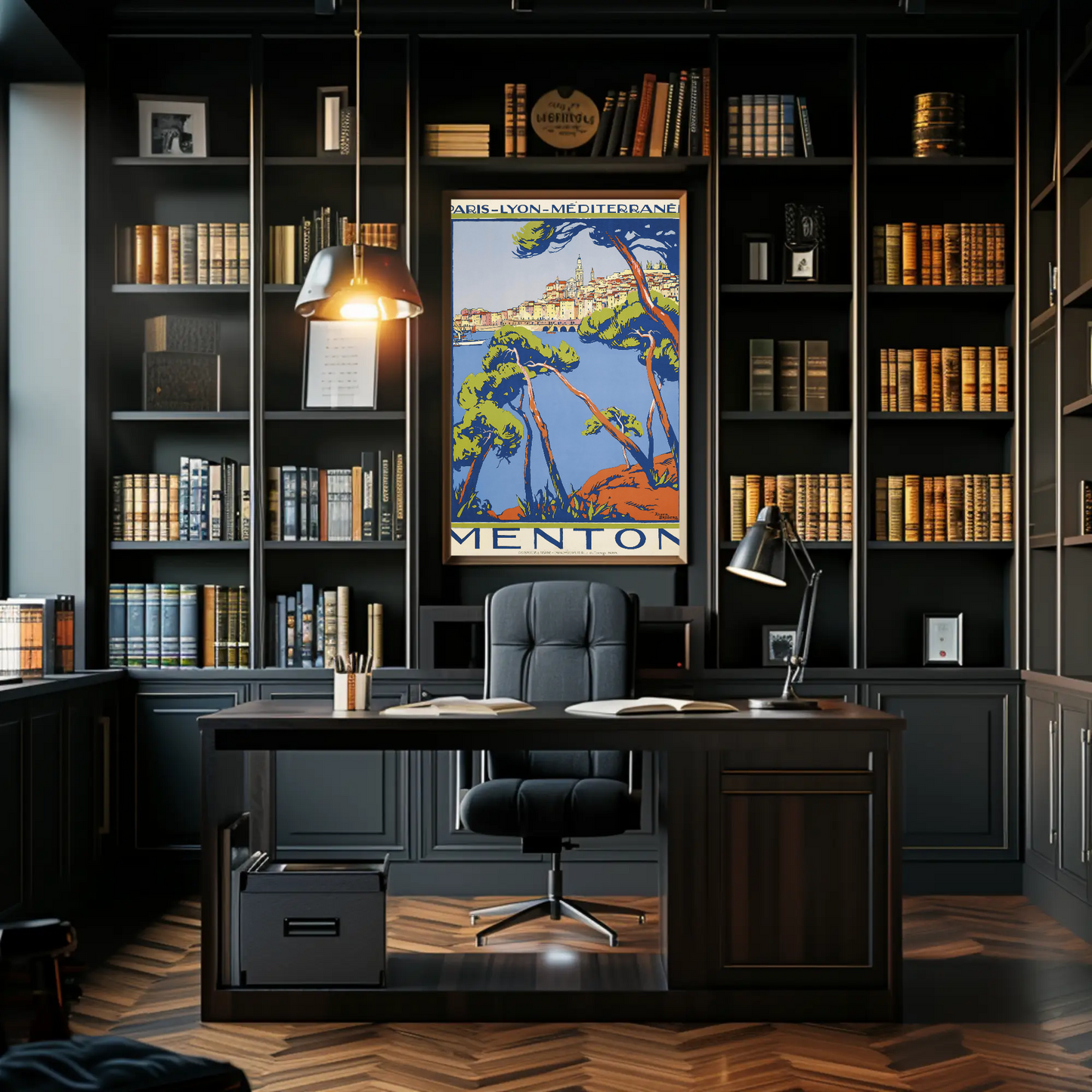 Menton Travel Poster