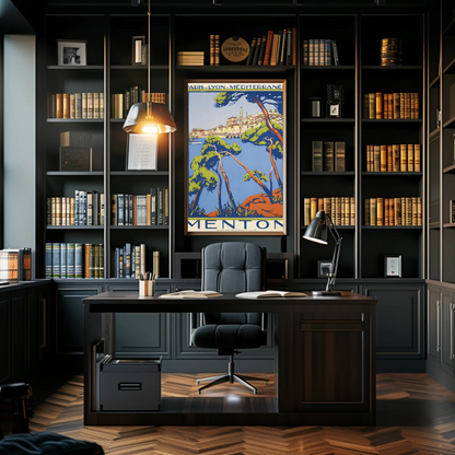 Menton Travel Poster