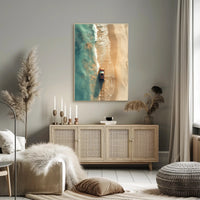 Dramatic Fantasy Poster: Solitary Figure on Cliff PosterGoat