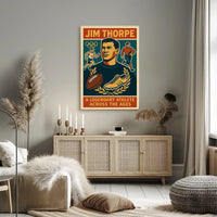 Jim Thorpe Iconic Sports Legend Poster
