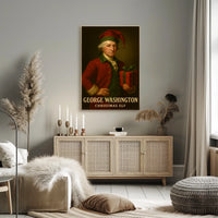 George Washington Christmas Humor Historical Poster