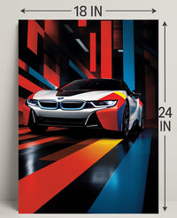 Dynamic Speed A Futuristic Drive Poster