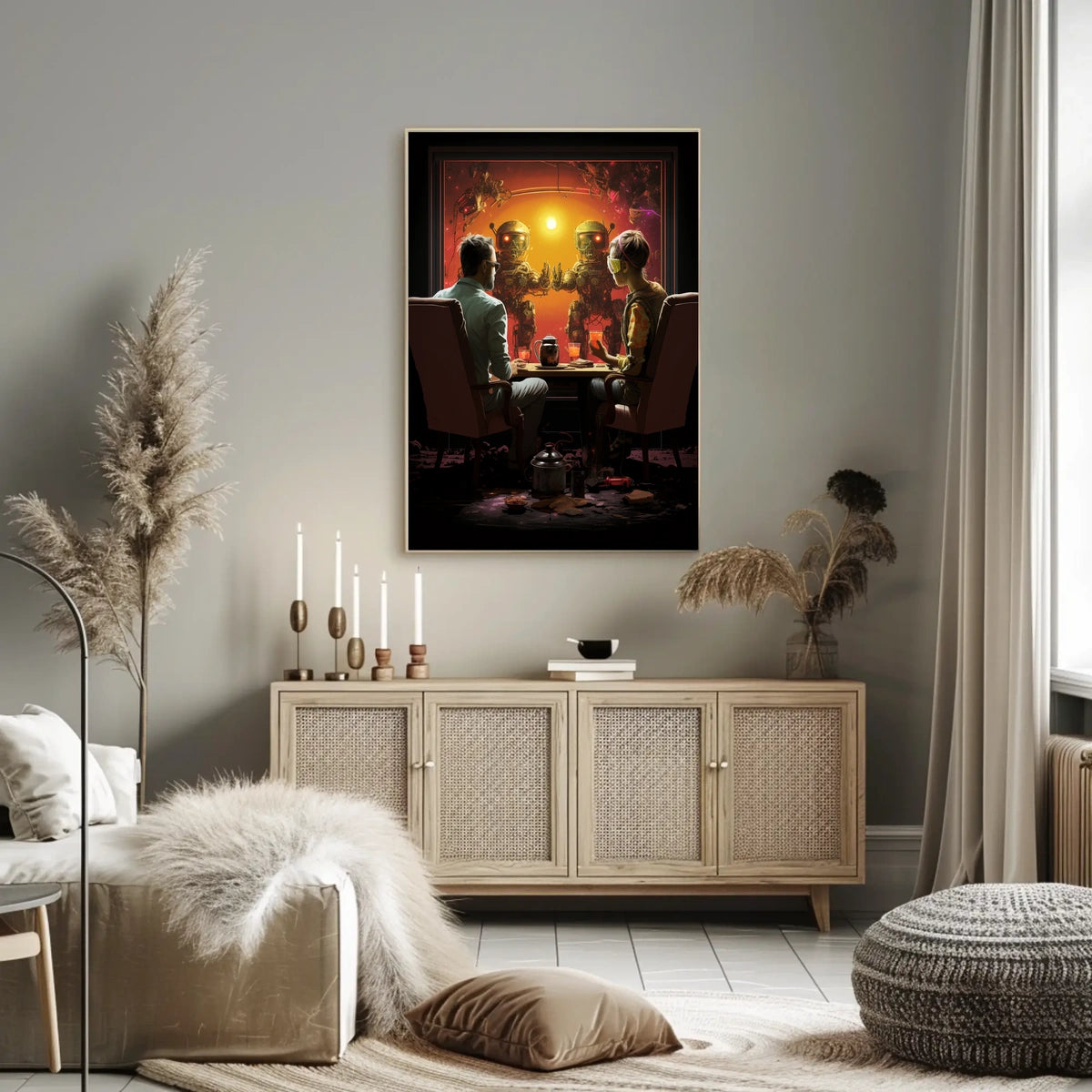 Futuristic Encounter Poster