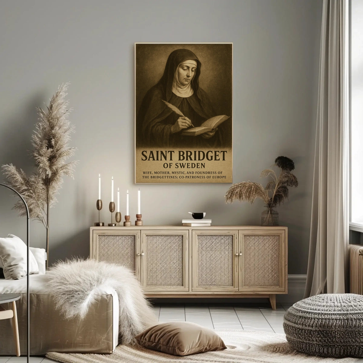 Saint Bridget Of Sweden Poster
