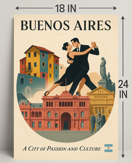 Buenos Aires City Of Passion And Culture Poster PosterGoat