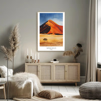 Sossusvlei Sand Dunes Namibia Travel Poster PosterGoat
