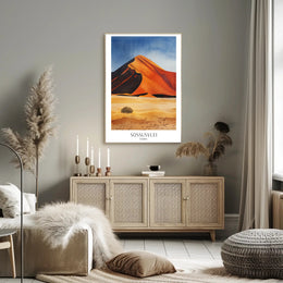 Sossusvlei Sand Dunes Namibia Travel Poster PosterGoat