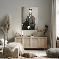 Abraham Lincoln Side Profile Sepia Poster Art Print PosterGoat