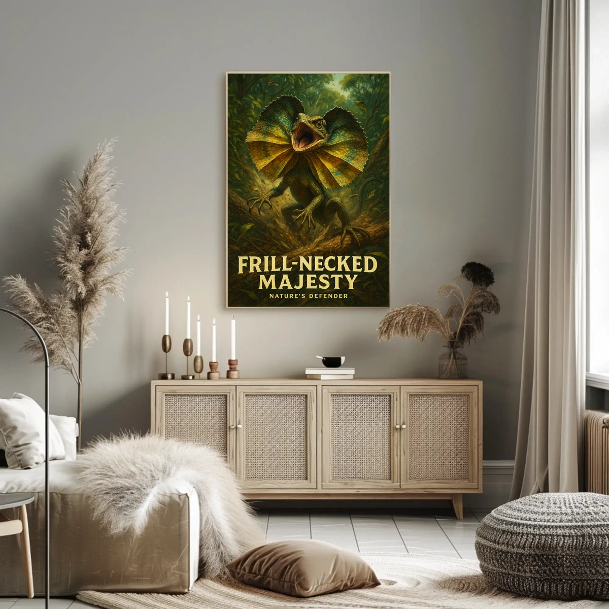 Frill-Necked Majesty Poster