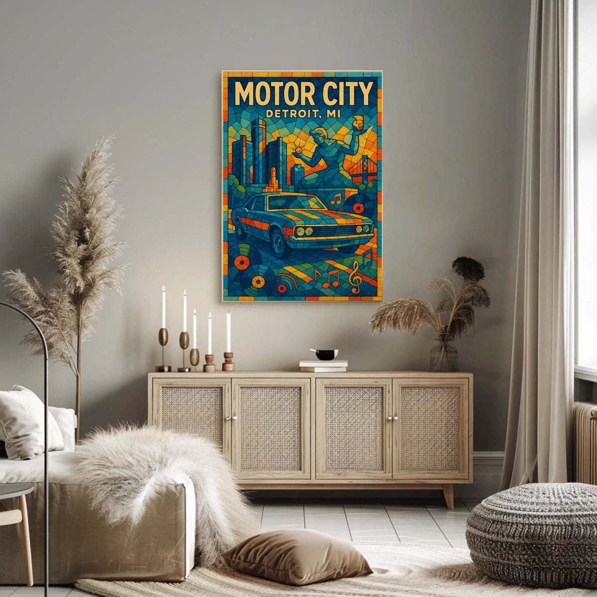 Motor City Detroit, MI Poster