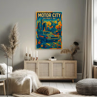 Motor City Detroit, MI Poster