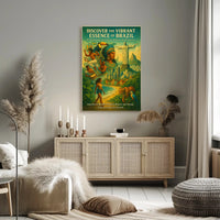 Brazil's Essence Captured: A Cultural or Heritage Poster