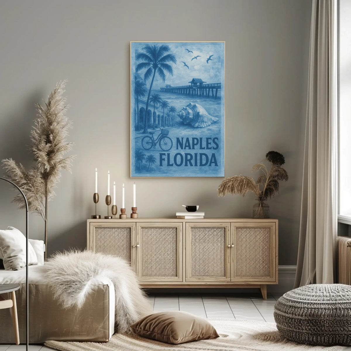 Naples Florida Coastal Serenity Poster For Home Decor