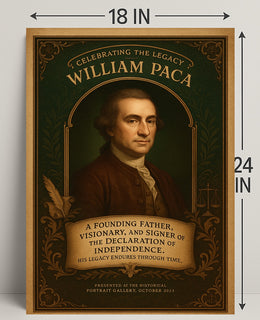 Celebrating the Legacy of William Paca Poster PosterGoat