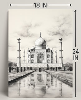 The Majestic Taj Mahal Poster