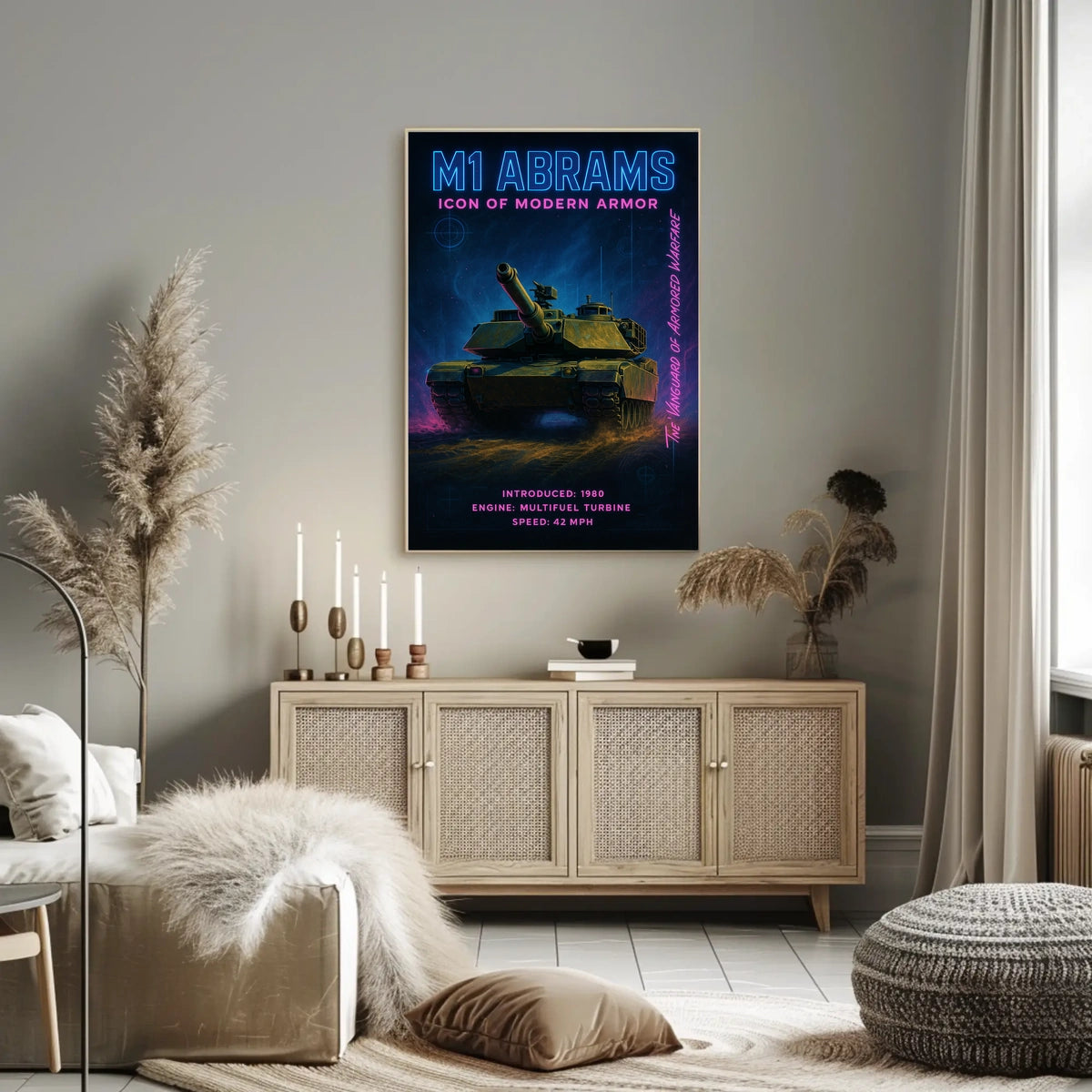 M1 Abrams Icon Of Modern Armor Modern Poster
