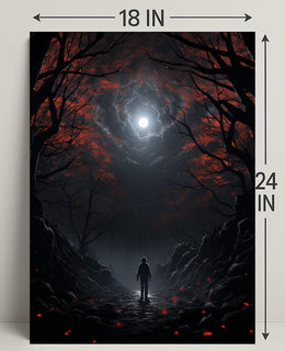 Moonlit Pathway Poster
